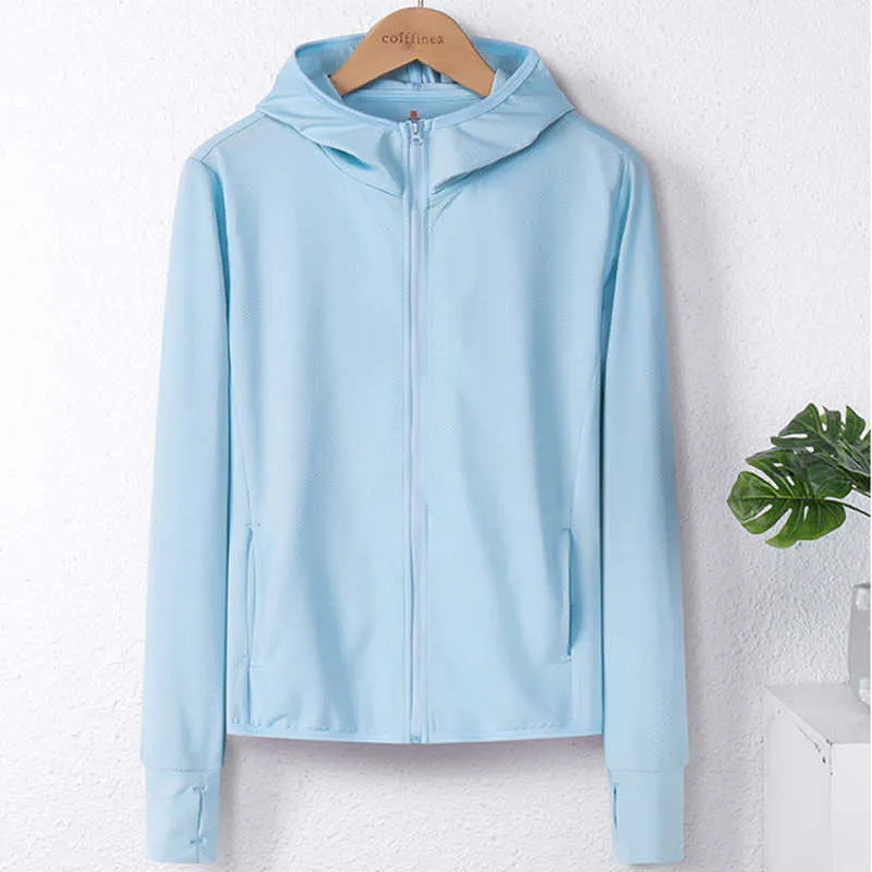 Outdoor T-Shirts Ice Silk UPF50 Sun Protection Jacket Hooded Coat for Women Gentleman Jacket Air Conditioning Clothing for Summer J230214