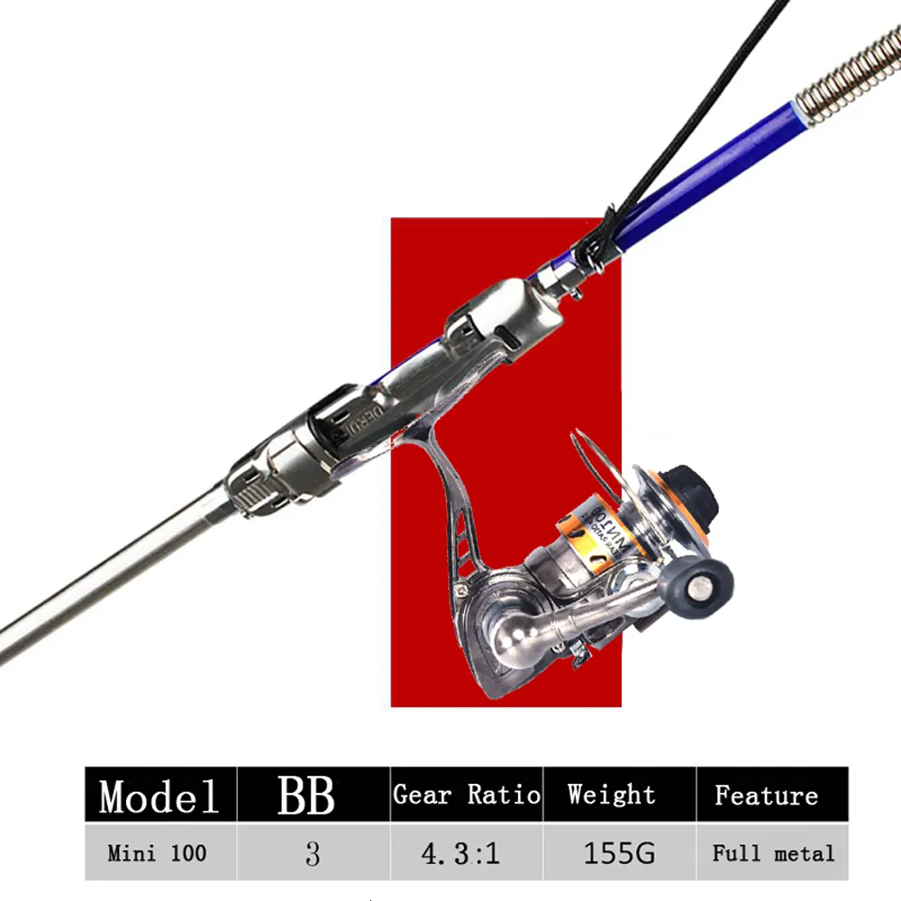 High Quality Automatic Telescopic Fishing Rod 63cm With Reel Combo