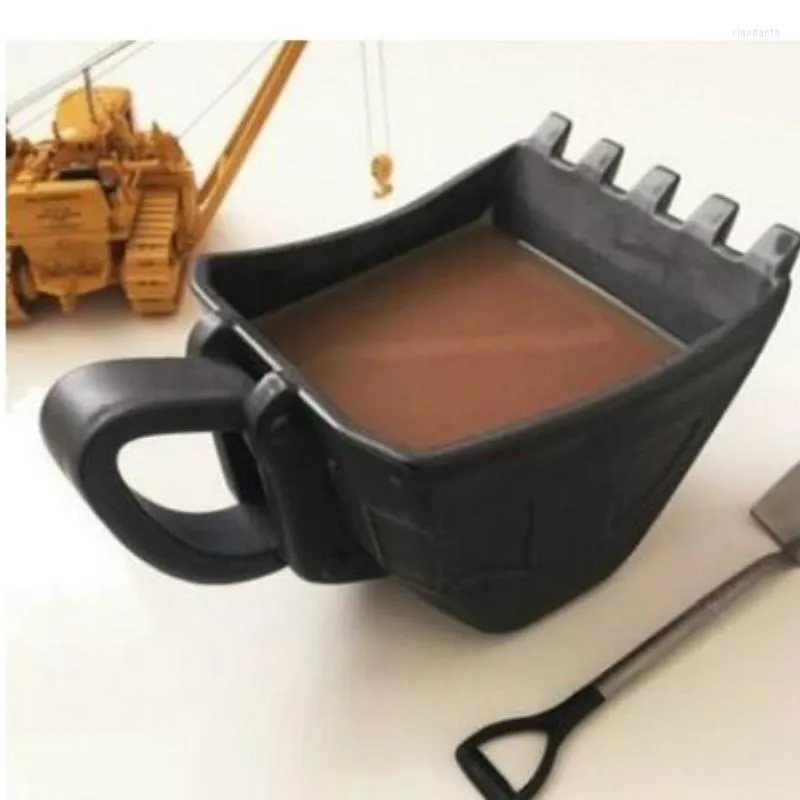 Mugs Single Cup Excavator Bucket Strange Hand Creative Funny Ceramic Cafe Cake Tea WF3081413