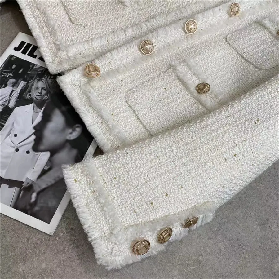 【ALUDE SELECT】 tweed jacket white ALUDE SELECT】white gord tweed jacket | 【ALUDE】韓国メンズ