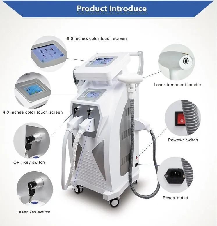 Guangzhou beauty equipment RL-F01 Nd yag laser Elight / IPL RF machine for sale