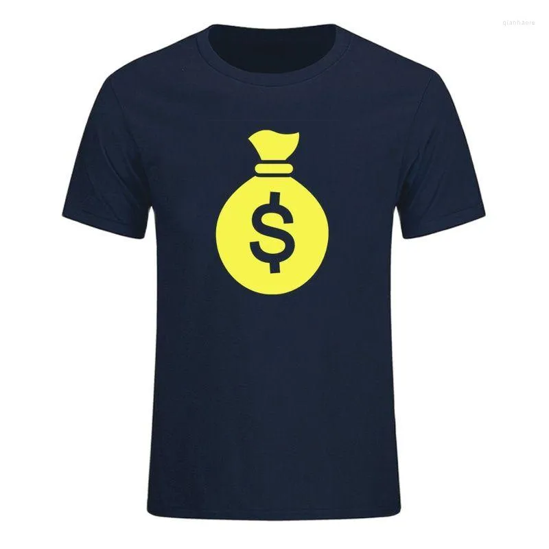 Heren t shirts grappige tas geld t-shirts heren harajuku zomer mode bedrukt shirt shirt shirt shirt mouw tees sweatshirts