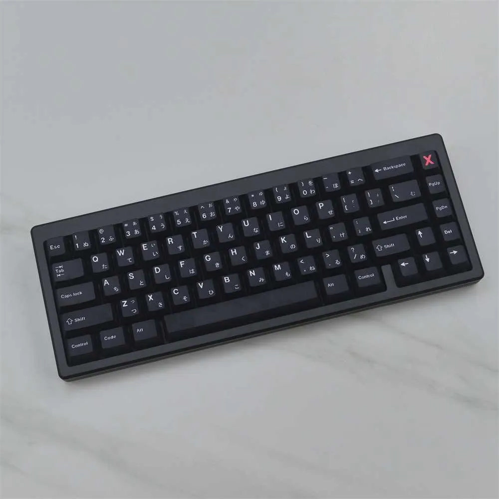 Keyboard 129 Klucze GMK WOB Keycaps Profil Cherry Minimalist Minimalist Black Keycap PBT Dye Sublimation Mechanical Keyboard Keycap MX SWITC T230215