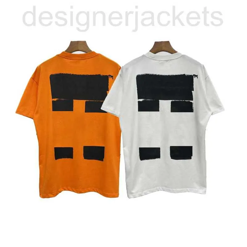 Męskie koszulki projektant 22ss Nowe męskie i damskie t-shirt T-shirt 100% bawełniana gruba linia HD Para drukarnia luźne krótkie rękawy 4fab