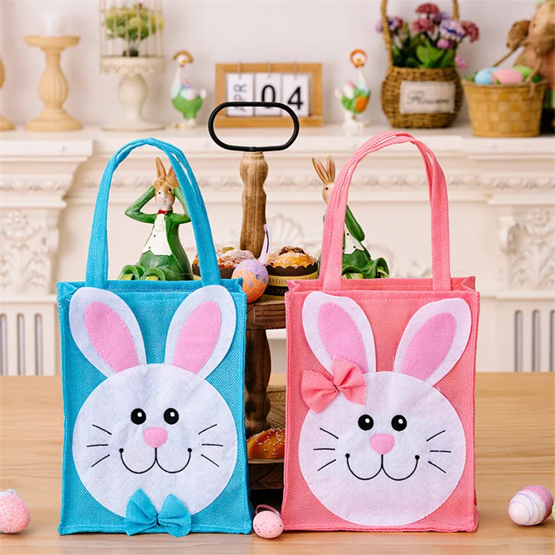 Bolsa De Tela De Tela Para Fiesta De Pascua Regalo Con Dise o De