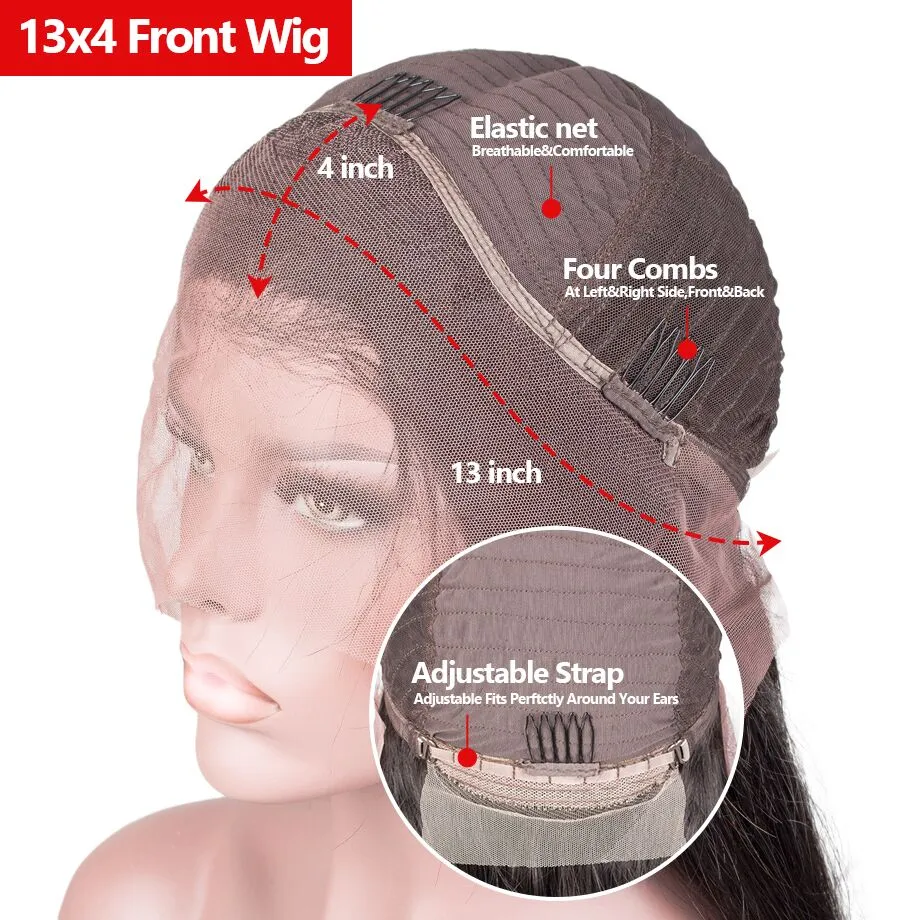 180 Density Short Bob Wig Glueless Closure Wig Human Hair Wigs For Women Brazilian Straight Human PrePlucked Hair