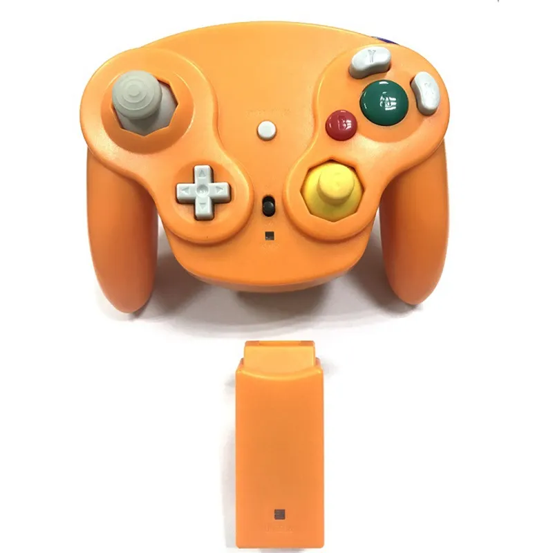 2.4G Беспроводной игры GamePad Gamepad Joystick для Nintendo GameCube для NGC Wii с розничной упаковкой 6 цветов в Stock DHL