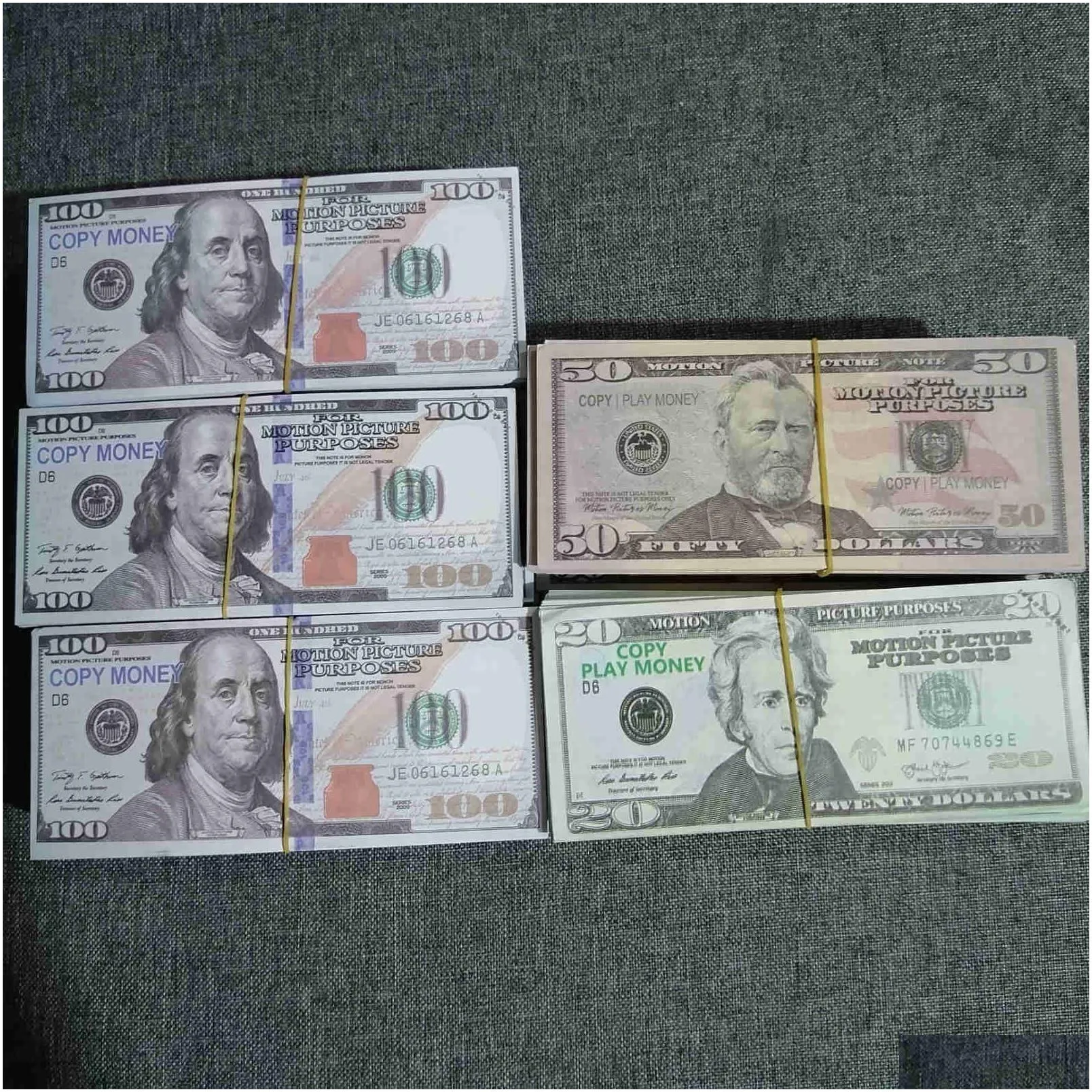 best party supplies high pieces/package american 100 bar currency paper dollar atmosphere quality props 1005 money 9306