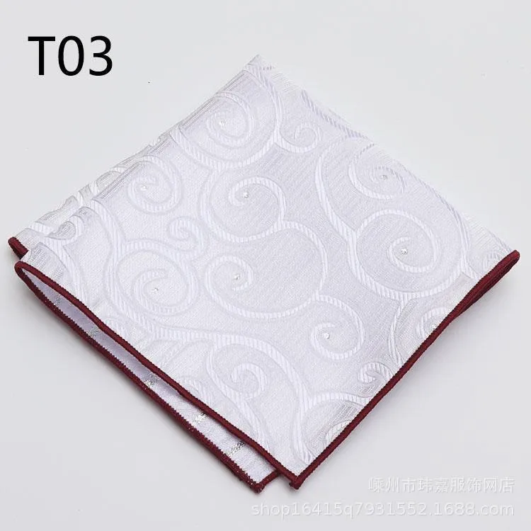 10 sztuk partia duże 32 cm chusteczka man paisley kwiat kropka kieszonkowa menu Paisley Casual Hankis for Męski garnitur Weddin224U