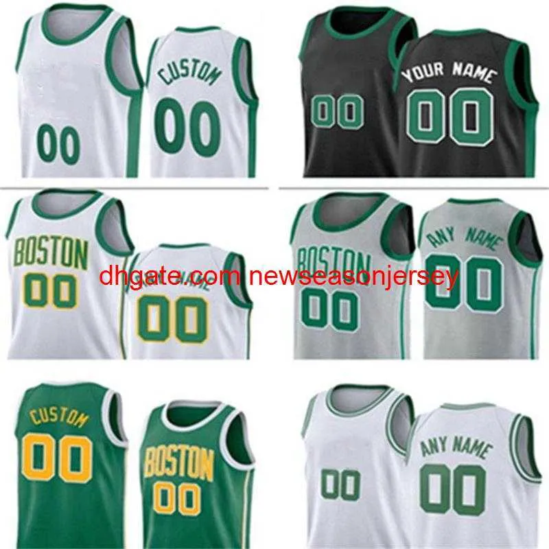 Custom Basketball Jerseys Jayson 0 Tatum Jaylen 2022 Jaylen 7 Brown Malcolm Brogdon Marcus 36 Robert 44 Williams Smart Al 42 Horford