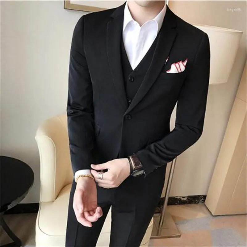 Costumes pour hommes Rouge Bleu Slim Fit Style Groom Tuxedos Hommes 2 Pieces Veste Pantalon Mariage Bal Jolie Blazer Masculino Costume Homme 603