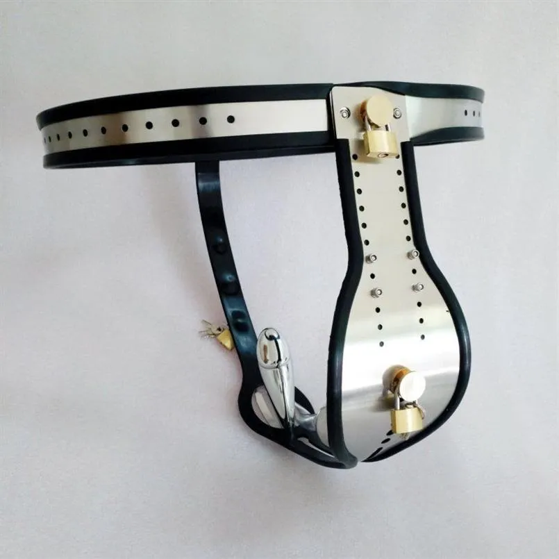 Stainless Steel Sexy Male Chastity Belt Sissy New Designed Device Lock