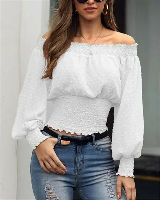 off white chiffon blouse