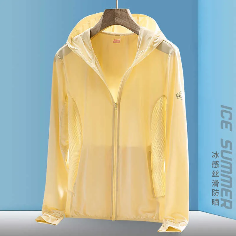 Outdoor T-Shirts Couple sun protection clothing 22021 new breathable summer fishing riding hooded longsleeved ice silk sun protection clothing J230214