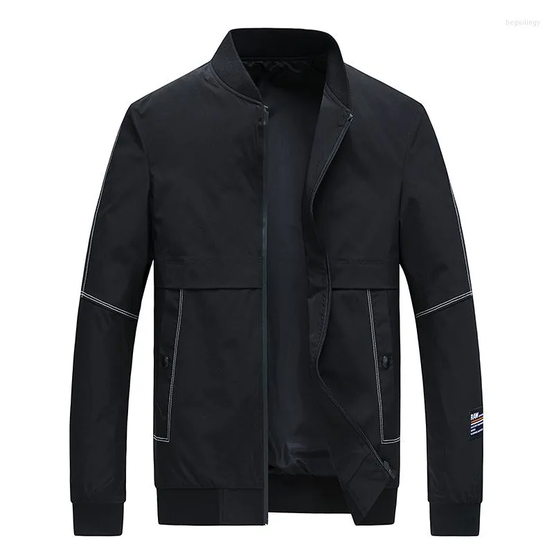 Men's Jackets Men Business Jacket Fashion Casual Bomber Coat 2023 Spring Autumn Baseball Collar Male Slim Outwear