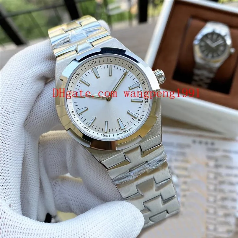 11 Color Men Высококачественные часы 41 мм 5500V110A-B481 4500V 110A-B126 Blue Dial Механический прозрачный прозрачный