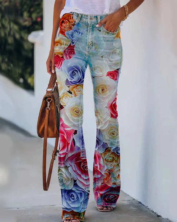 Flower jeggings online