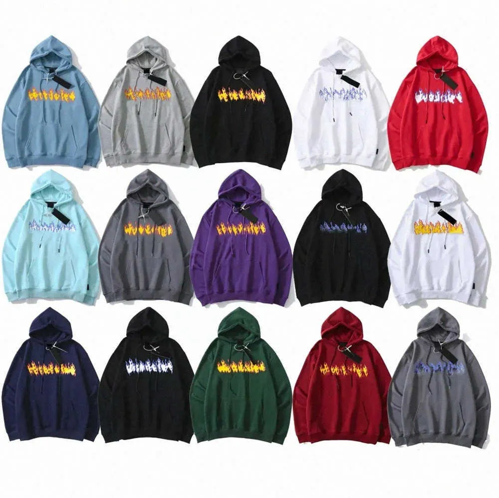 Hoodie heren hoody man sweatshirts trapstars hoodies dames klassieke vlam print capuchon heren losse paren herfst winter top trapar jacke 2023ss