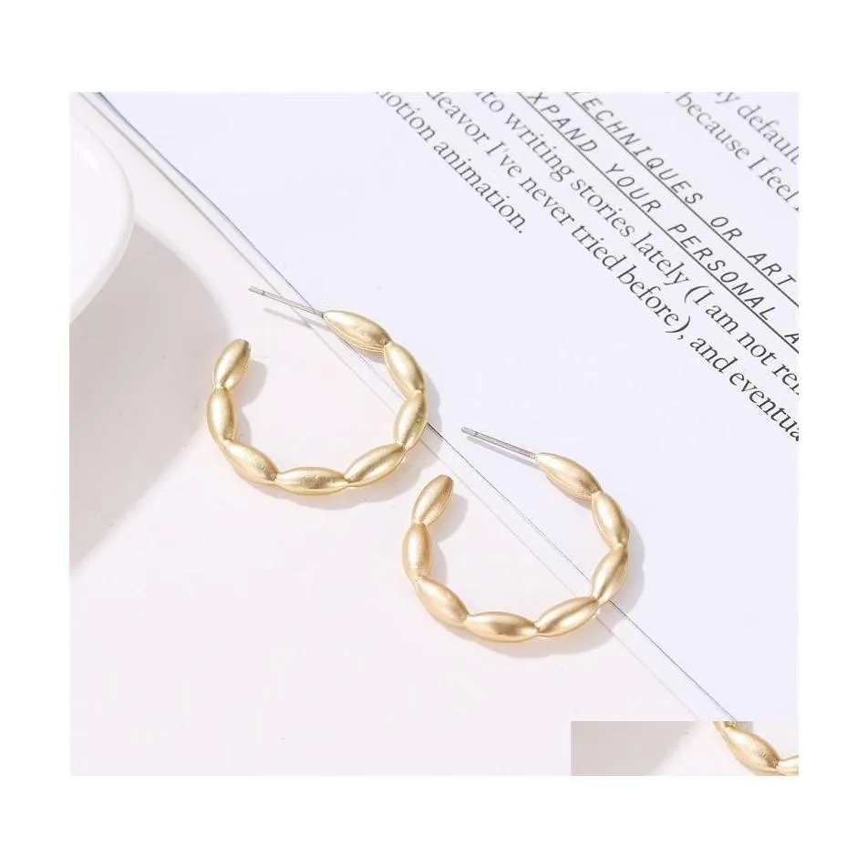 Hoop Huggie Pretty Crircle Earrings For Women Size Round Dangle Simple Mujer Beautif Jewelry Vintage Big Cute Drop Delivery Dhxk6