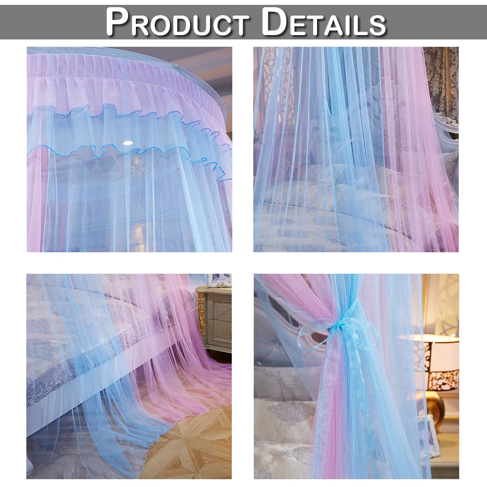 1 set Tenda a baldacchino arcobaleno con 1 set di accessori da