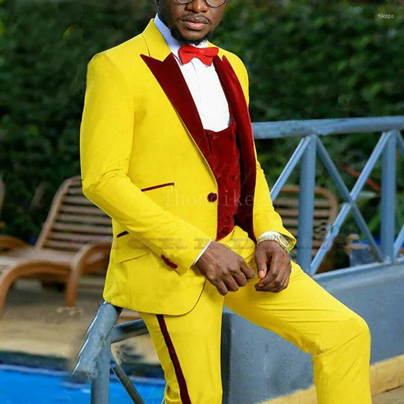 Stylish Decent Royal Blue Three Piece Suit With Yellow Wasitcoat for Men  for Wedding and Events. - Etsy | Dress suits for men, Blue three piece suit,  Coat pant