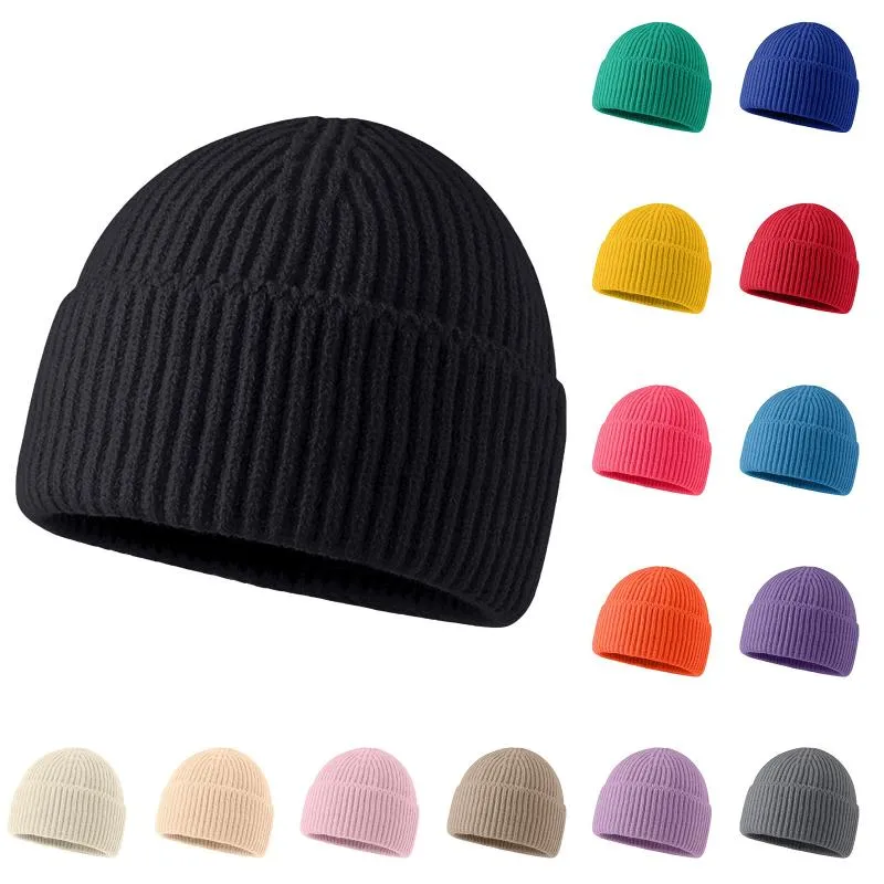 Czapki czapki/czaszki czaszki zima miękka damska czapka wełniana składana fisherman hat hat swobodna moda kobieta czapka ciepła czapka czapka/skul