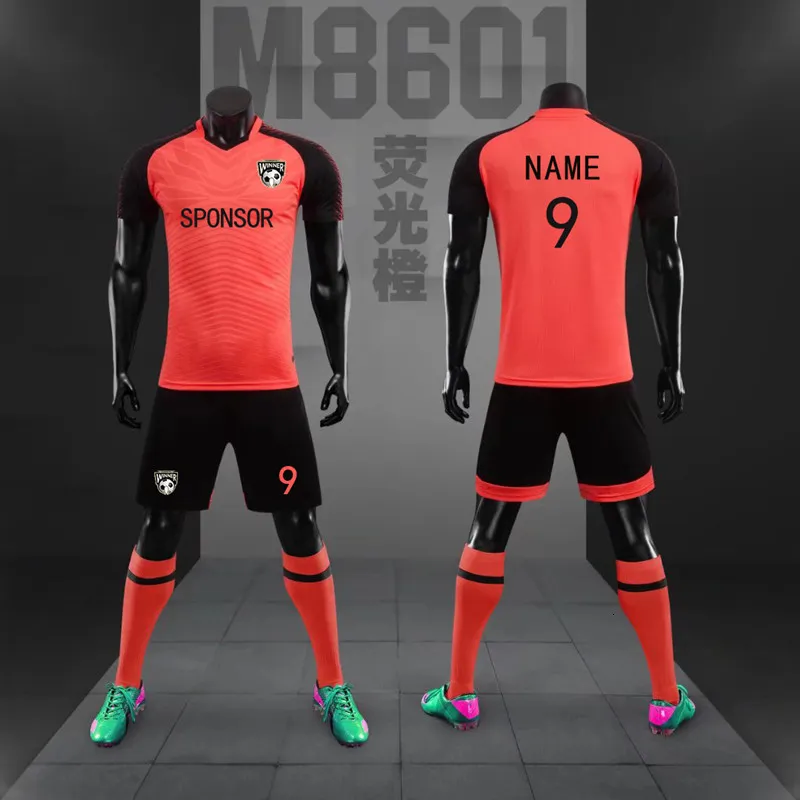 Mens And Kids Soccer Training Uniforms Set Custom Outdoor
