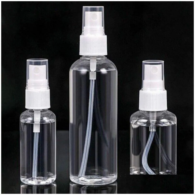 Bouteille De Parfum 30 50 75 100 Ml Bouteilles De Pulvérisation En Plastique Pour Animaux De Compagnie Ensemble De Soins De La Peau Paquet Drop Delivery Santé Beauté Parfum Déodorant Dhsey