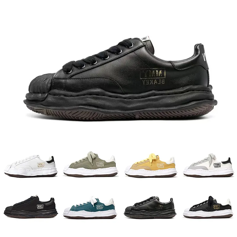 Maison Mihara Yasuhiro Sneakers Designer أحذية عارضة أزياء Mmy Blakey Wayne Original Sole Leather Low Sneaker Women Men Luxury Canvas Shoe 36-45