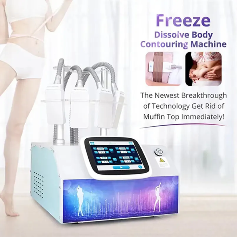 Cryo Fat Dissolving Machine With Vacuum Cooling Pads For Body Slimming