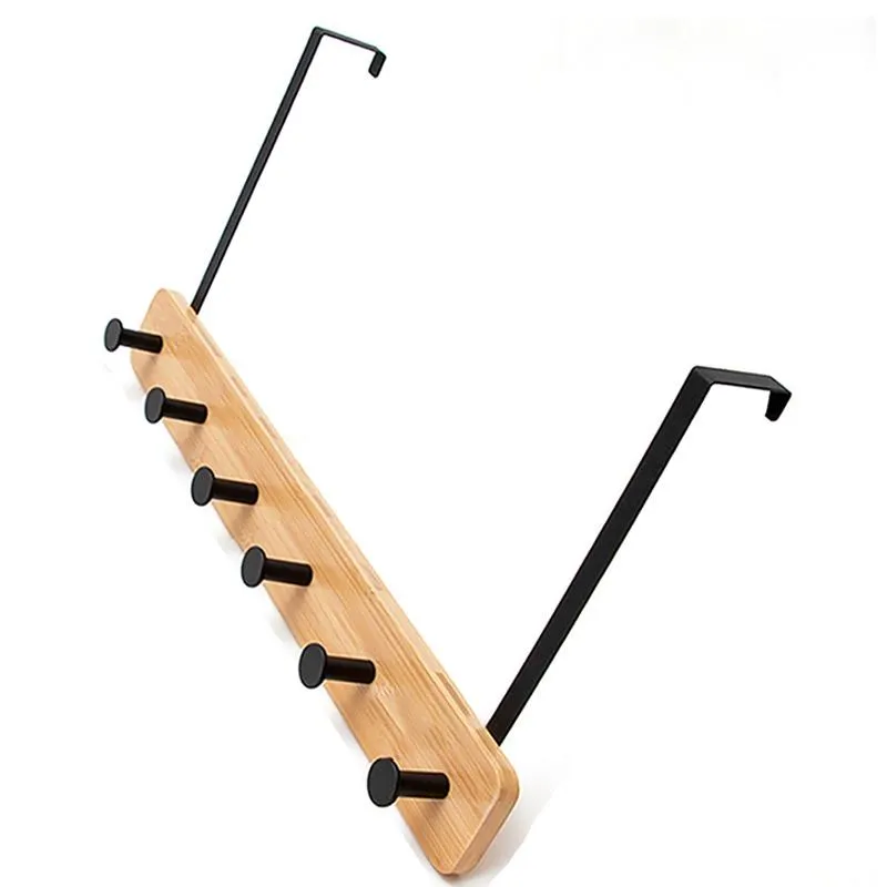 Hooks & Rails Back Door Hook Household Creative Nail Free Clothes Hanger Hole Wall Coat Bedroom Storage Rack