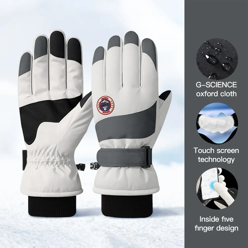 Skihandschoenen Winter Snowboard Buitensporten Warm Fietsen Sneeuw Waterdicht Touchscreen Antislip Verwarmd 230214