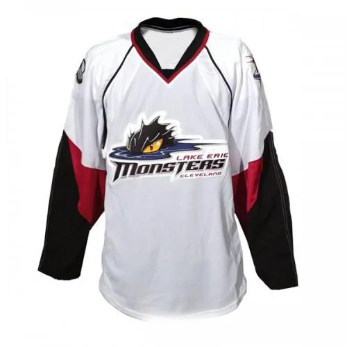 Men's Full Sleeve AHL Cleveland Lake Erie Monsters Hockey Jersey White Red  Black Polyester Breathable from Dhgate Hockey Jerseys - price 34.2