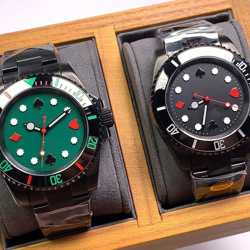 Luksusowy zegarek z elementami pokerowymi z 2836 Ruchem 40 mm 904L Wodoodporny 50 m
