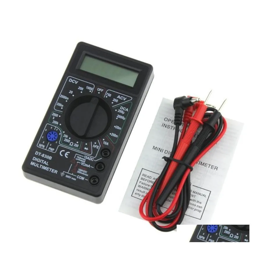 Multimeters Mtimeters Dt830B Mini Pocket Digital Mtimeter 1999 Counts Ac/Dc Amp Volt Ohm Tester Ammeter Voltmeter Mti Meter Drop Del Dh5Ri