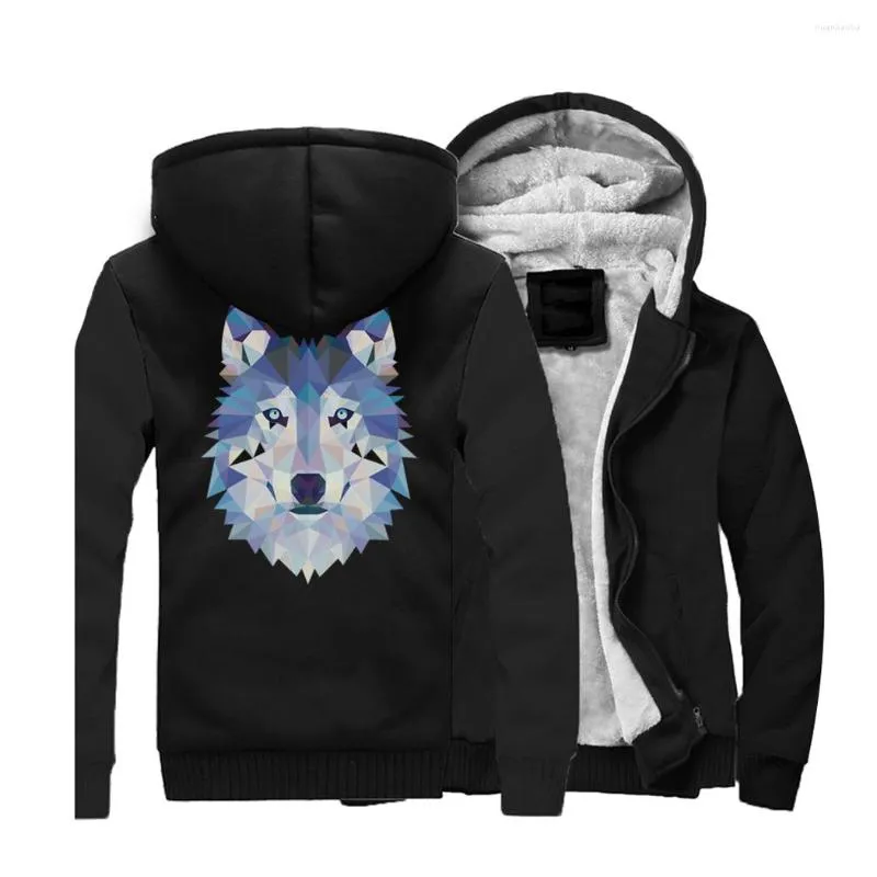 Herr hoodies Hampson Lanqe Animal Wolf 2023 Style Brand Sweatshirts Hip Hop Loose Fit Jacket Casual Outwear For Adult CM01