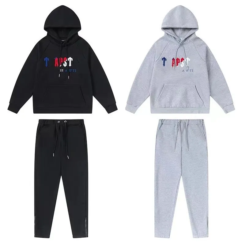 mens clothing mens tracksuits, European and American street fashion brand towel embroidered letters INS men's and women's loose sports casual suit, plush style 22dcb