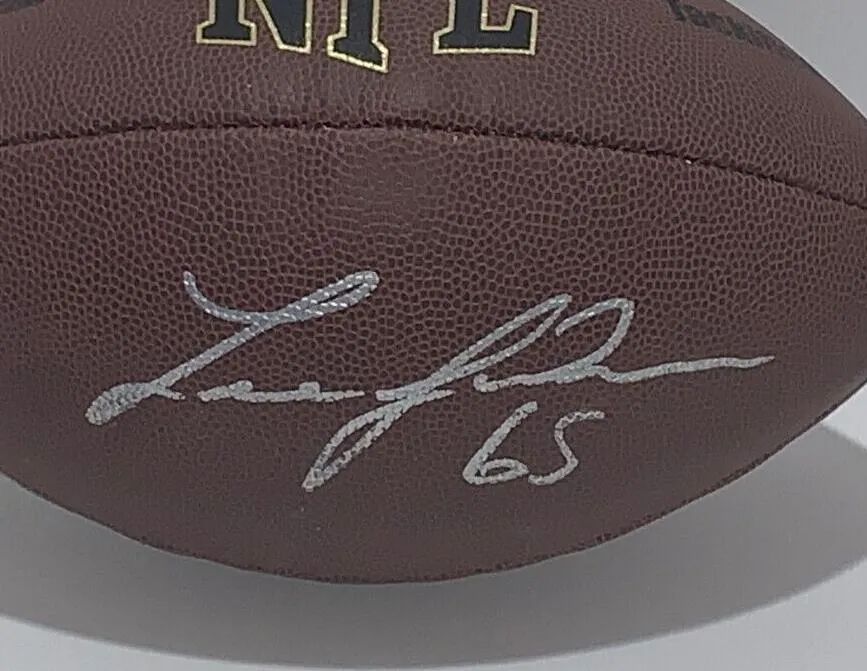 Johnson Winslow McCaffrey Polamalu Merriman Fitzgerald Junior Seu Sayers Gesigneerde ondertekende ondertekende Signaturer Auto Signograph Collectable voetbalbal