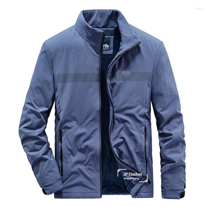 Men's Jackets Men's Spring And Autumn Fleece Casual Youth Fashion Jacket Men Smart Loose Coats