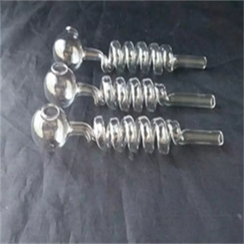 thickened 5 spiral glass pot hookah smoking pipe gongs - oil rigs glass bongs glass hookah vap vaporizer