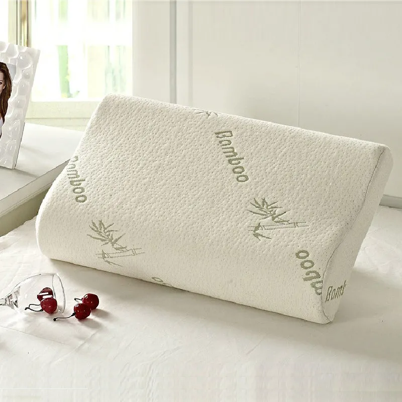 Bamboo memory foam neck pillow clearance