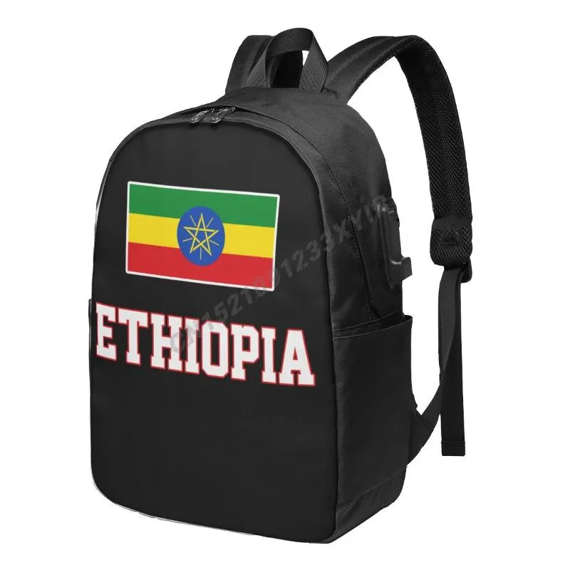 Backpack Ethiopia Flag Ethiopians Country Map IT'S IN MY DNA Fans