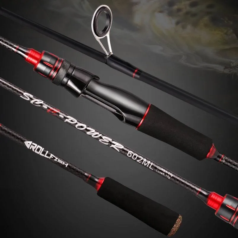 Spinning Rods ZZ64 SEE POWER 602ML 702ML 802ML 902ML Fast Lure Fishing Rod Carbonfiber Bait 4 20g 1 68m 1 8m 2 1m 2 4m 2 7m MMM 230214