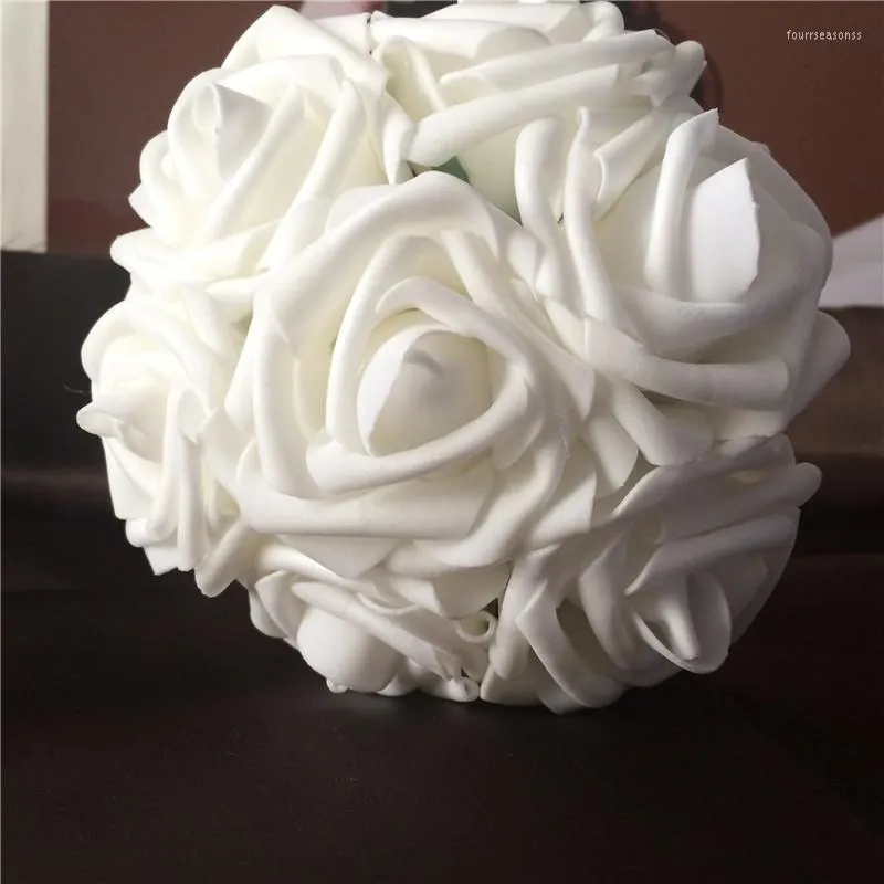 Dekorativa blommor mynta rosor konstgjorda 100 huvuden för brudbukett bröllopsdekor blommor arrangemang mittpiece grossist partier