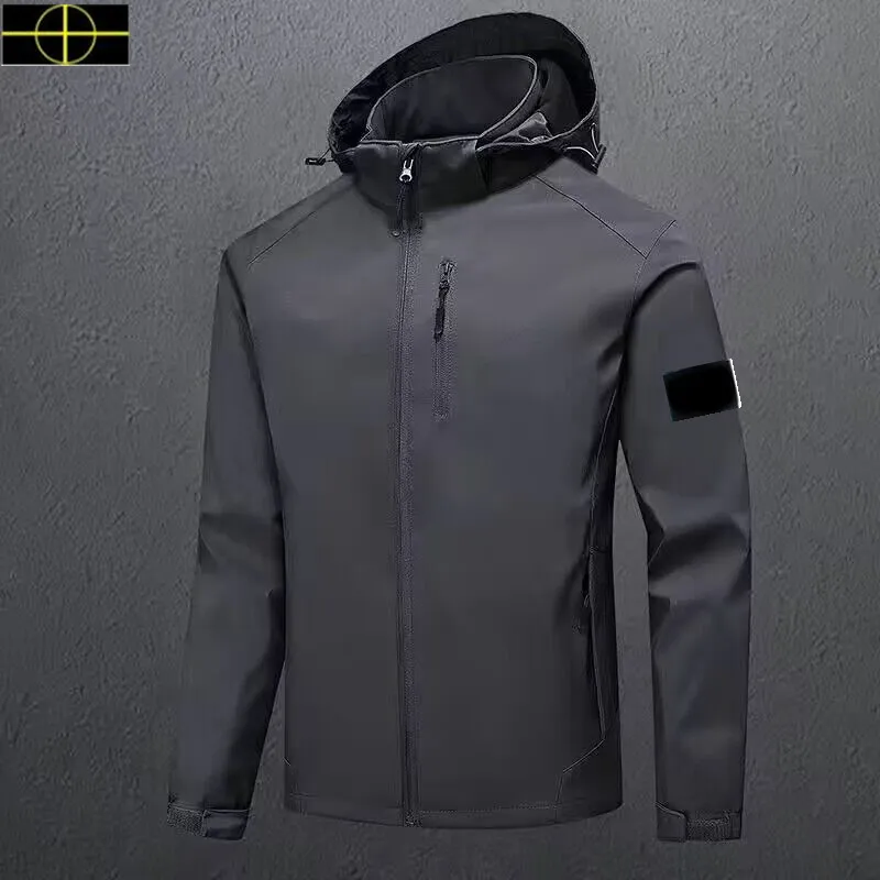 Stone Island Plus Size Mens Hooded Jackets Sale Jacket Windproof