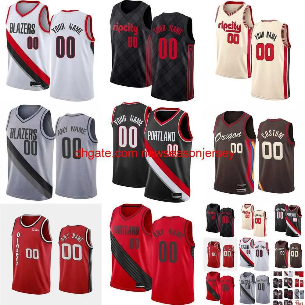 75th Custom Jersey heren dames Jeugd 21 Keljin Blevins 4 Greg Brown III 9 Nassir ittle 22 Clyde DrexlerBasketball