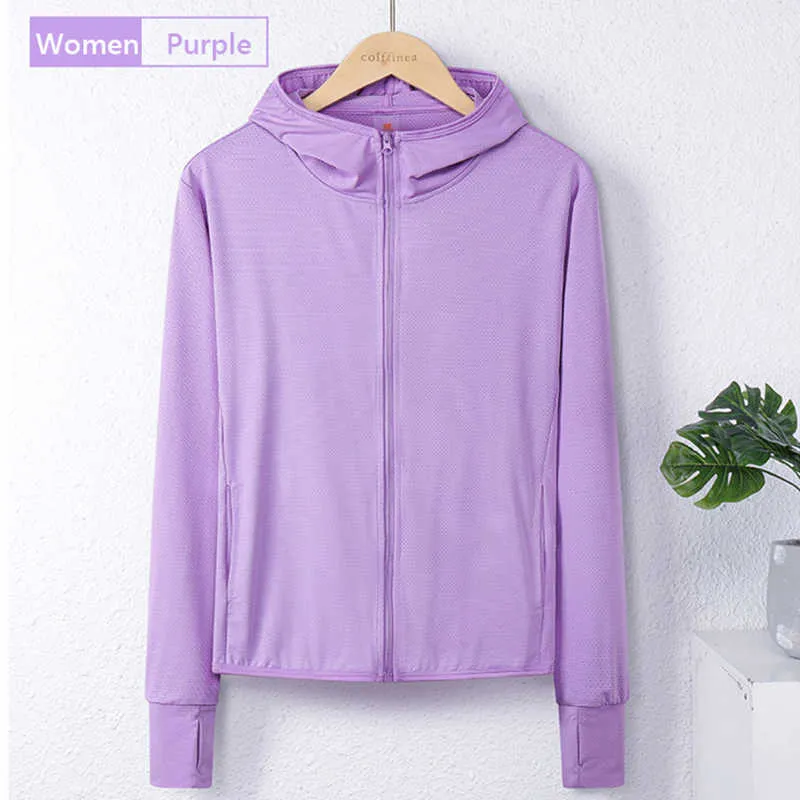 Outdoor T-Shirts Sun Protection Clothing Men Ice Silk UPF50 Hooded Coat for Women Gentleman Jacket Solid Color Air Conditioning Clothing Summer J230214