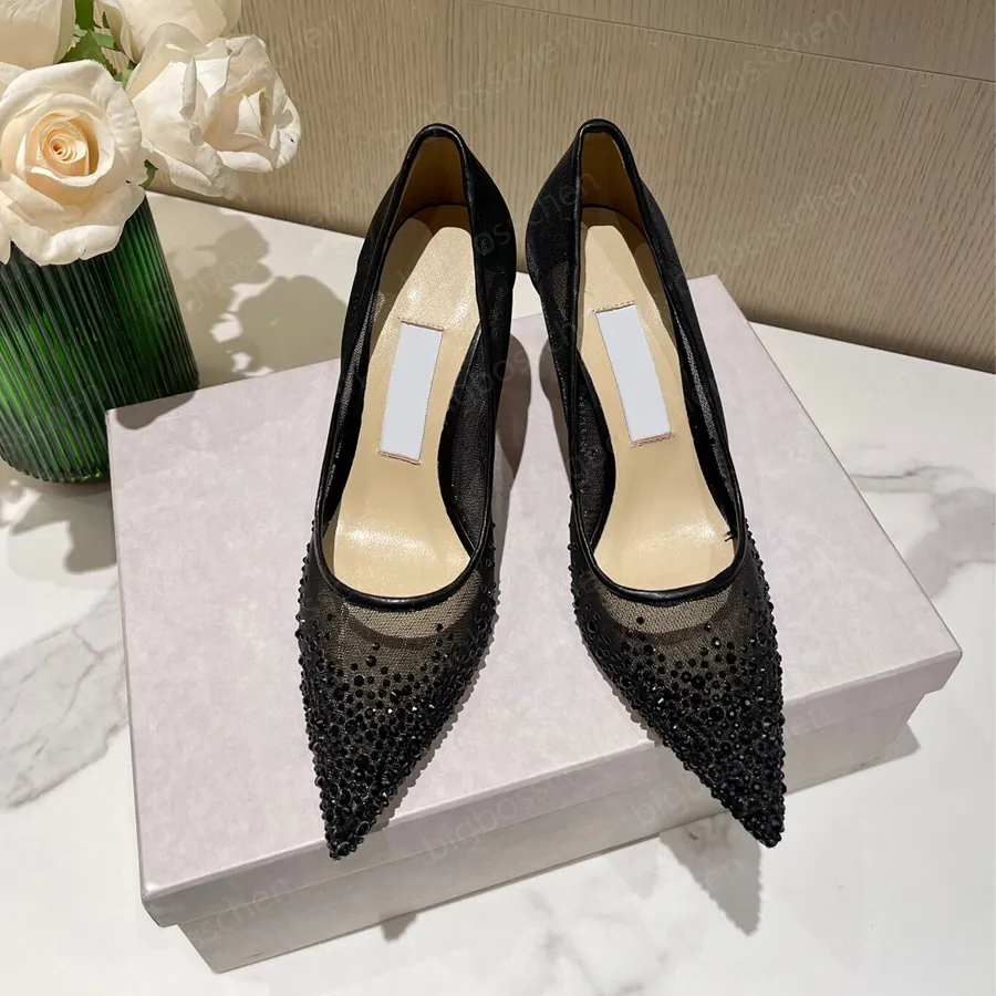 Mesh top wedding shoes