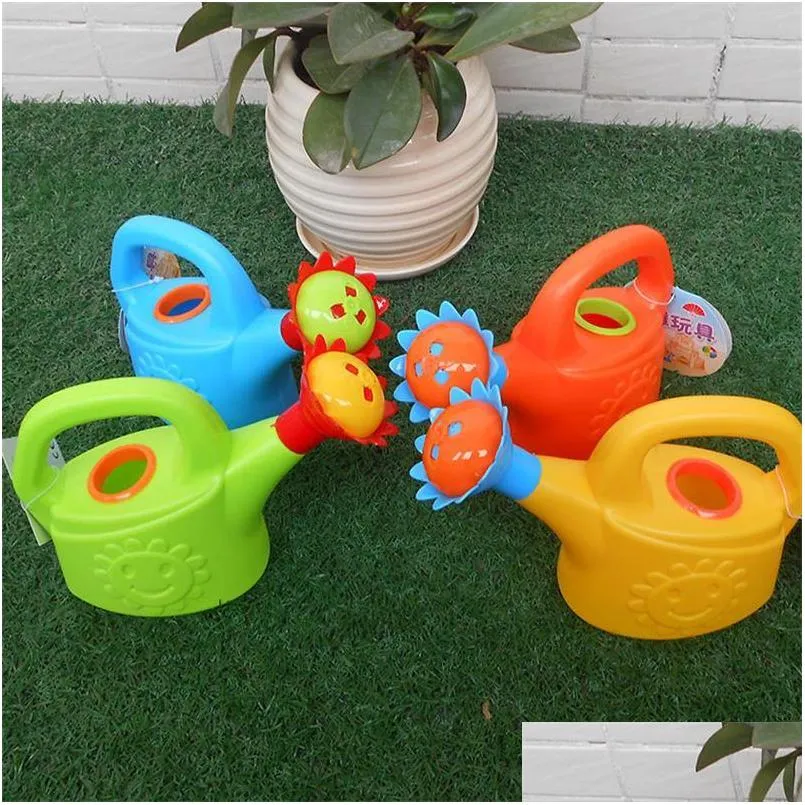 Baby Bath Toys Cute Cartoon Home Garden Watering Can Spray Bottle Sprinkler Kids Beach Toy 1418 B3 Drop Delivery Gift Learning Educa Dhjvq