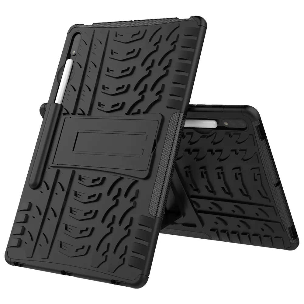 Armor Tablet Cases For Samsung Tab S8 S7 Plus FE 12.4 Inch SM-X800 T730 T970 Case Hybrid Rugged Slim Silicone Shockproof Cover